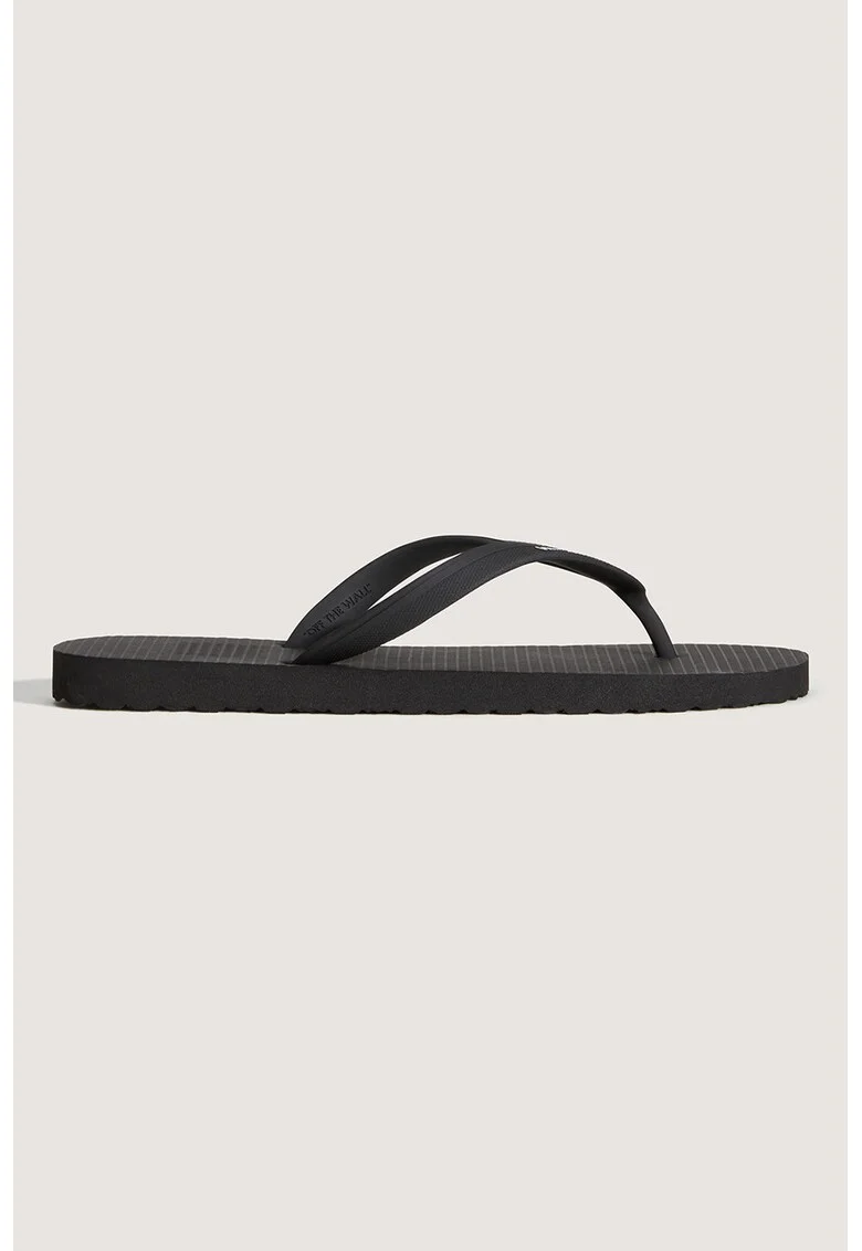 Papuci fli-flop cu model unisex Makena, Negru