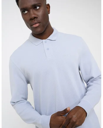 Bluza polo Pete, Albastru glaciar