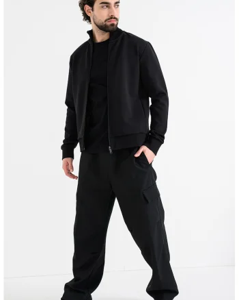 Bluza de trening cu fermoar Skaz, Negru