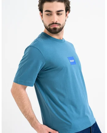 Tricou cu aplicatie logo, Verde persan