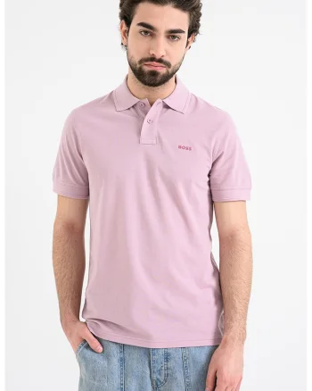 Tricou polo de bumbac pique Prime, Lila