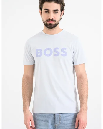 Tricou regular fit cu imprimeu logo cauciucat Thinking