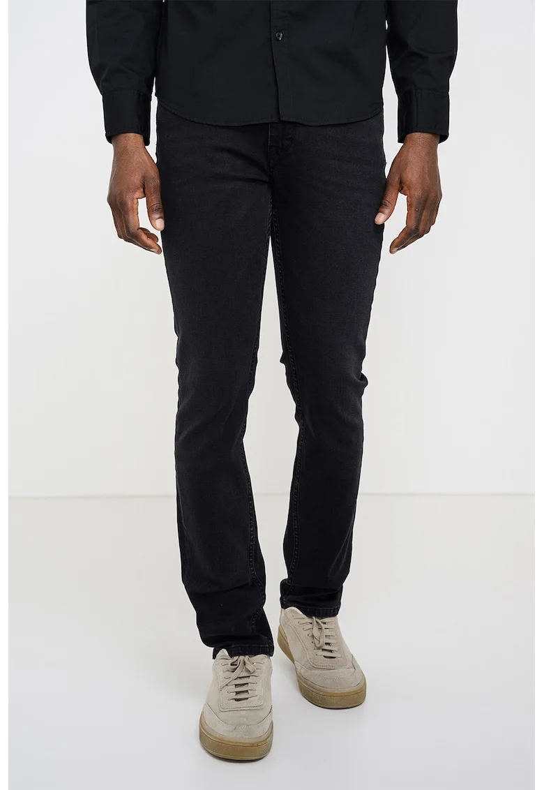 Blugi slim fit Vegas, Negru stins