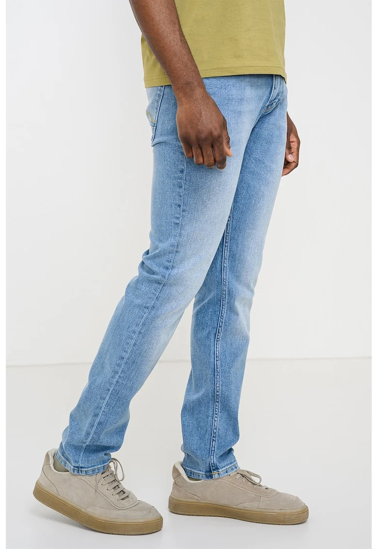 Blugi slim fit Vegas, Albastru deschis melange