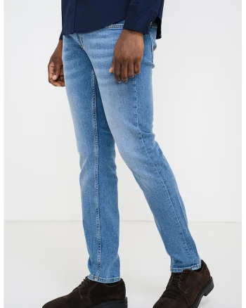 Blugi slim fit Oregon, Albastru melange