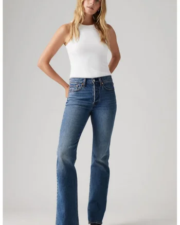 Blugi bootcut Wedgie, Albastru prafuit