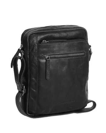 Geanta umar unisex piele naturala, 4.3 litri, Dessau,, Negru