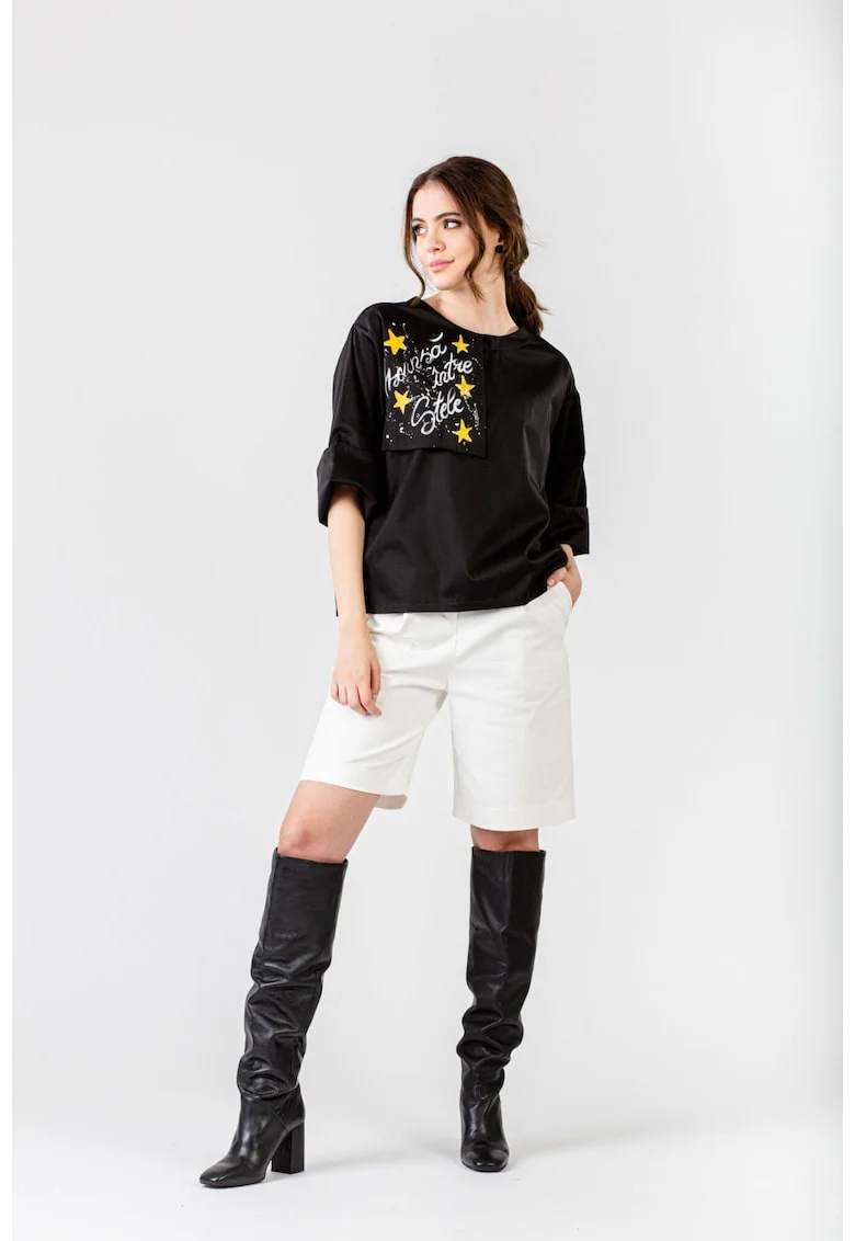 Bluza pictata manual Tiga
