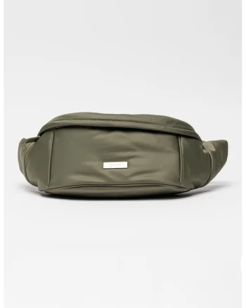 Borseta sling din material textil Sleek, Verde sparanghel