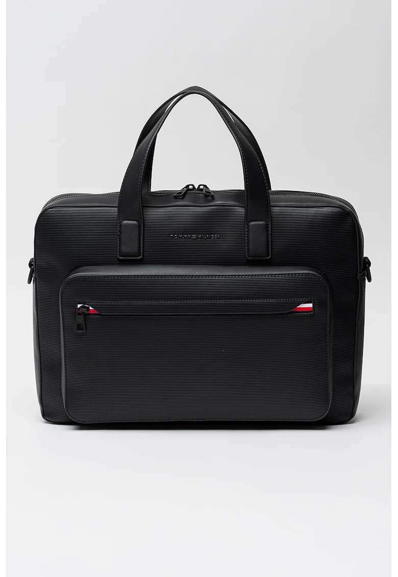 Geanta de piele ecologica pentru laptop Corporate, Negru