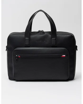 Geanta de piele ecologica pentru laptop Corporate, Negru