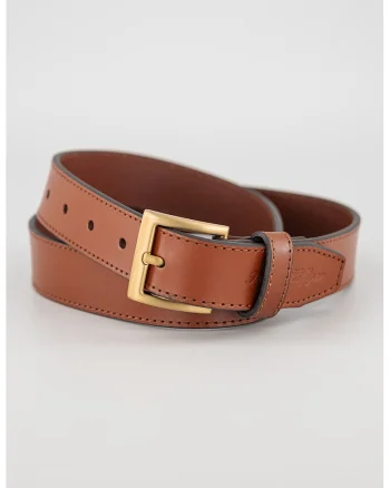 Curea de piele Soho, Maro cognac