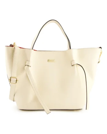 Geanta shopper din piele naturala cu pouch interior detasabil