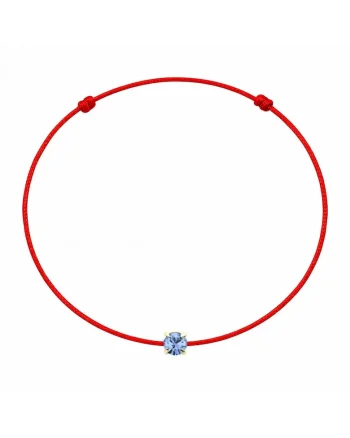 Bratara martisor decorata cu cristal Preciosa, Albastru deschis