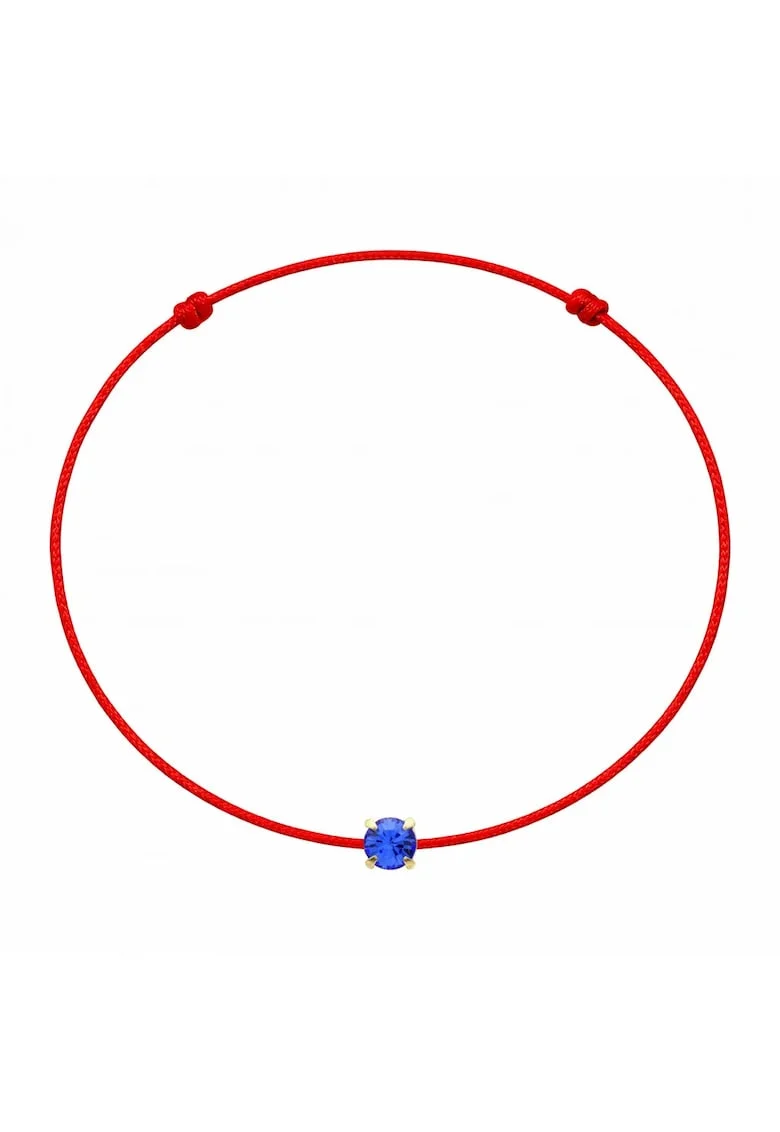 Bratara martisor decorata cu cristal Preciosa, Albastru inchis