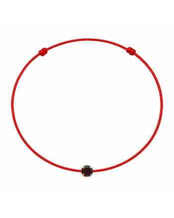 Bratara martisor decorata cu cristal Preciosa, Mov inchis