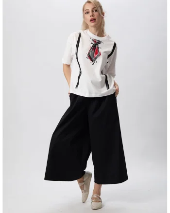 Tricou supradimensionat pictat manual Tie