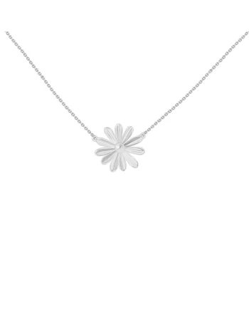 Colier in forma de floare placat cu argint 925