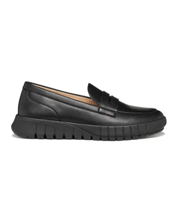 Pantofi loafer cu varf rotund, Negru