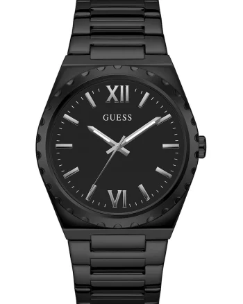 Ceas quartz de otel inoxidabil, Negru
