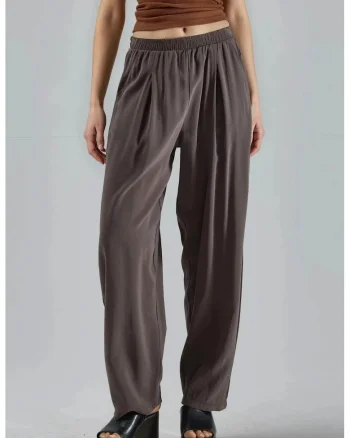 Pantaloni dama  textil, maro