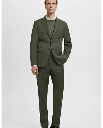 Sacou slim fit, Verde feriga