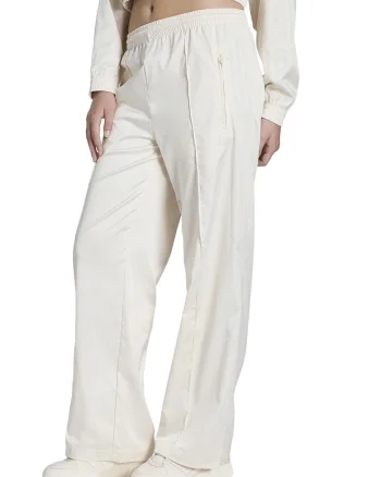 Pantaloni de trening cu benzi contrastante, Alb