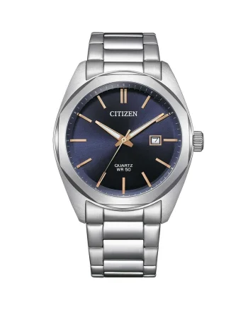 Ceas barbatesc  Quartz, 41mm, 5ATM, Argintiu