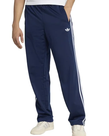 Pantaloni de trening cu talie elastica Firebird, Alb/Albastru inchis