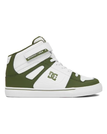 Adidasi Baieti,  piele naturala, alb\verde,