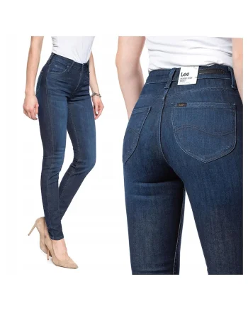 Blugi Dama,  Scarlett 100% Bumbac, Fermoar, Lungi, 5 Buzunare, High-Quality, Albastru