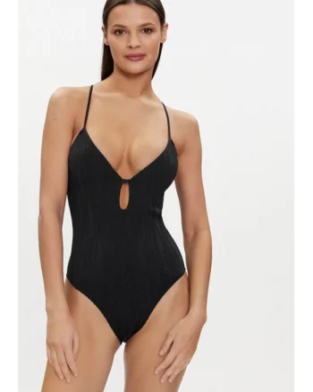 Costum de baie dama,  303561932, Poliamida, Verde, Negru