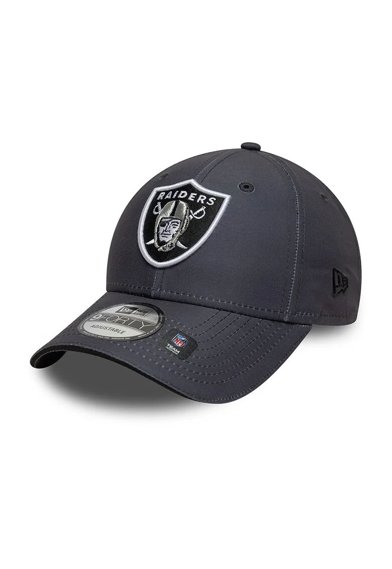 Sapca din microfibra 9Forty NFL Las Vegas Raiders, Alb optic/Gri antracit