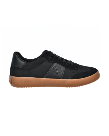 Pantofi sport low-cut din piele ecologica, Negru