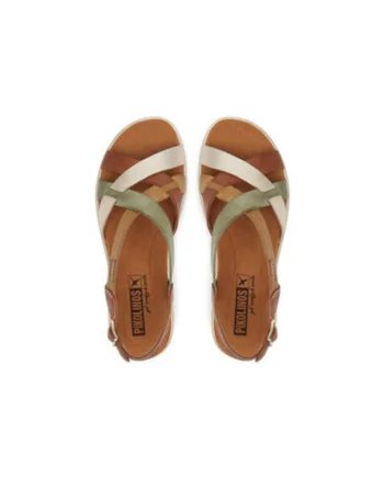 Sandale dama, W4N-0650C1,  Piele naturala, 41 EU, Maro