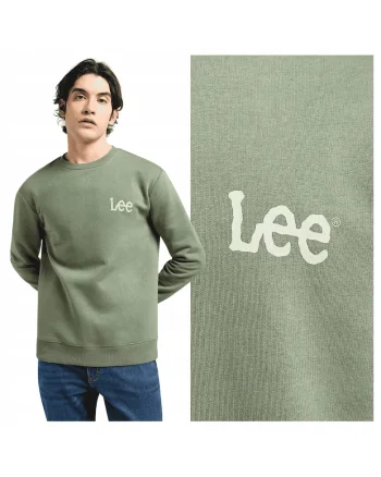 Hanorac Barbati,  Wobbly Lee SWS, Regular Fit, Design Clasic, Cu Logo, Maneci Lungi, Fara Gluga, Bumbac, Verde, Verde