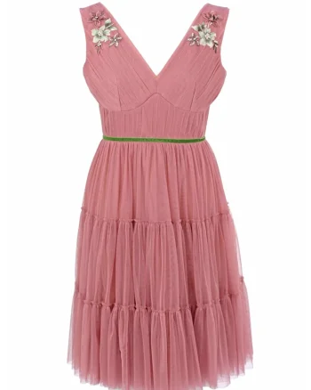 Rochie de seara midi din tul DARINNA