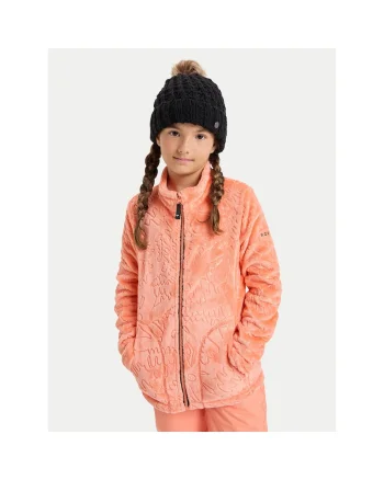 Hanorac sport copii,  slim fit, portocaliu, poliester,