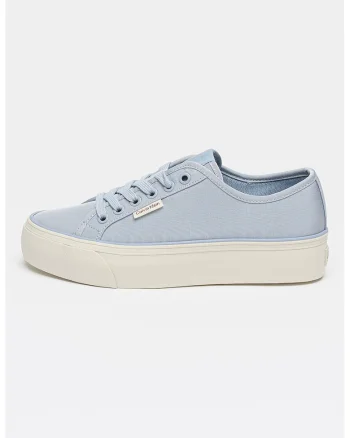 Pantofi sport low-cut flatform, Albastru pastel/Bej deschis