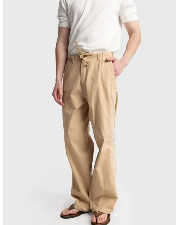 Pantaloni barbati,  Regular Fit, bej, bumbac