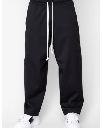 Pantaloni lungi drepti Oversized Black 20256, Negru