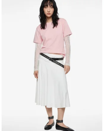 Tricou lejer de bumbac, Roz