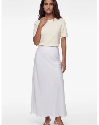 Fusta midi de satin, Lila