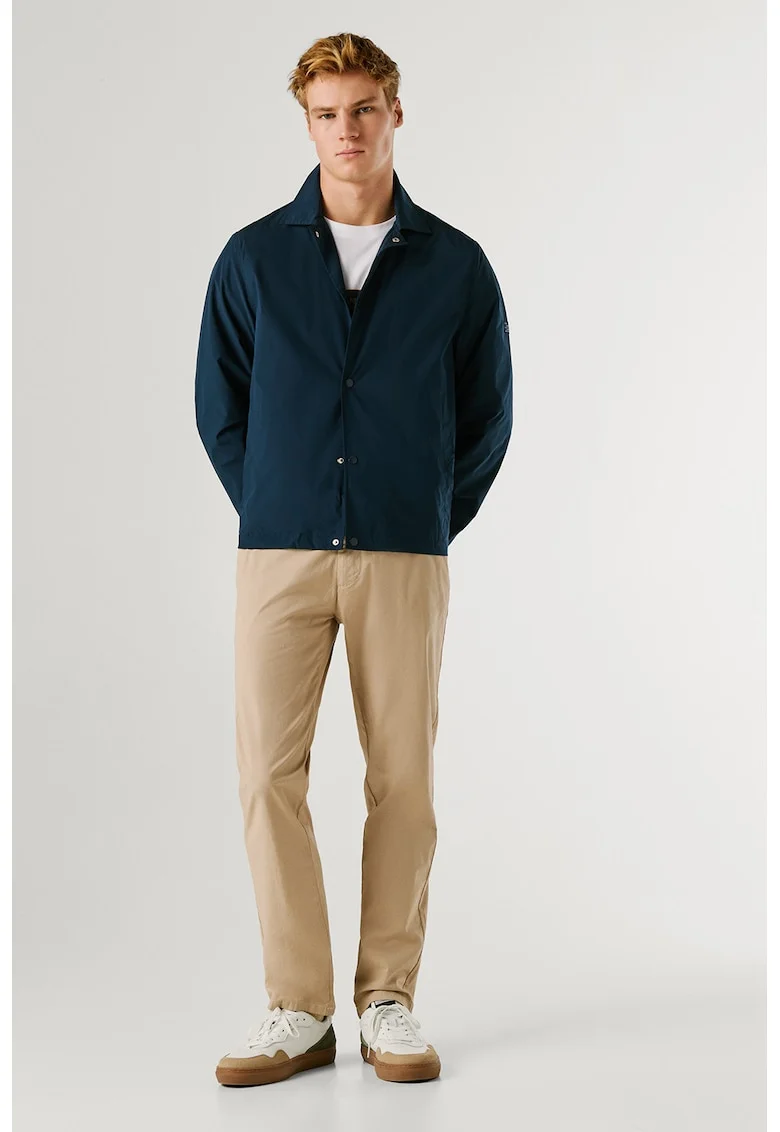 Pantaloni Chino cu croiala slim-fit, Bej inchis