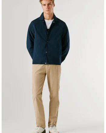 Pantaloni Chino cu croiala slim-fit, Bej inchis
