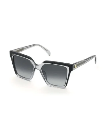 Ochelari de soare cu lentile contrastante, Negru/Gri