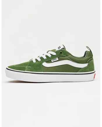 Tenisi unisex Filmore cu piele intoarsa, Alb/Verde