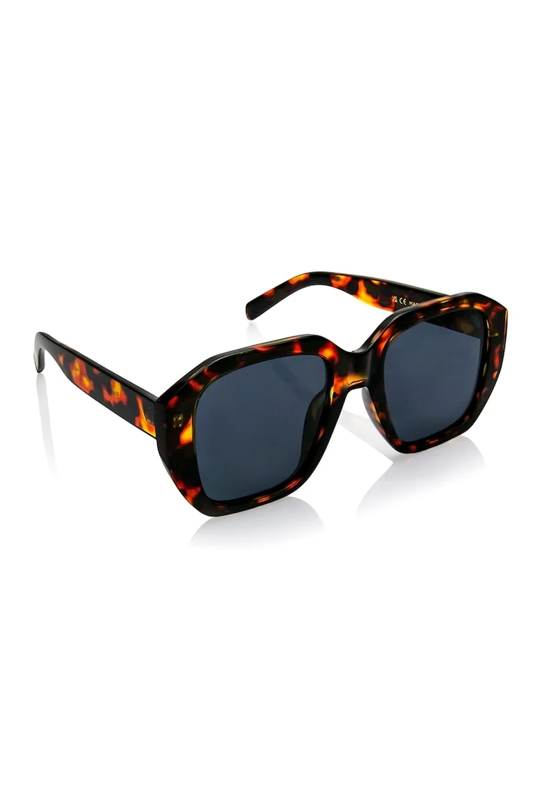 Ochelari de soare unisex polarizati, Maro/Galben