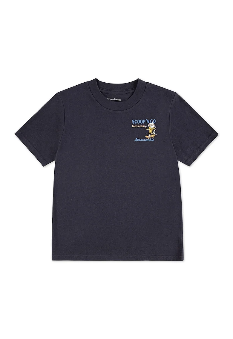 Tricou cu imprimeu pe partea din spate Scoop 'N G, Galben sofran/Negru carbon