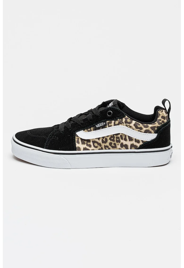 Tenisi cu model animal print Filmore, Negru/Bej deschis